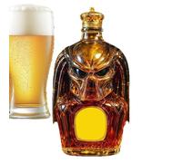 Premium Decanter Set - Lead Free Crystal Whiskey Carafe with Airtight Seal, 300ml Decanter for Alcohol, Durable Glass Barrel Style Ball Bottle, Elegant Bourbon Brandy Dispenser as Ges