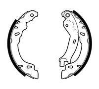 PREMIUM DELPHI BRAKE SHOES FOR FORD KA 08-16 FIAT 500 PANDA