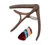 Premium Deluxe Guitar Capo Adjustable Guitar Capo 6 Random Colored Picks