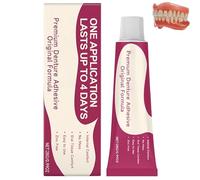 Premium Denture Adhesive, Secure Thermoplastic Denture Adhesive, Grip for Up to 4 Days, Non-Glue Holding Reliner, Stability for Fixing Upper and Lower Dentures (1 PCS)