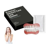 Premium Denture Care System, Custom-Fit Full Functional Dentures Set, Snap on Veneers Teeth, Soft and Comfortable, Easy to Use (1pcs)