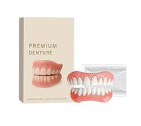 Premium Denture,Comfortable Fit Silicone Reline Denture Set, Denture Reliner Adhesives,Dentures False Teeth Set for Men Women (1 Set)