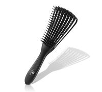 Premium Detangler Brush for All Hair Types - Tangle-Free, Minimum to No Breakage! Durable & Effortless Styling for All Textures. Welcome: 3/4ABC. Wet Or Dry, Detangle with ease! (Black)