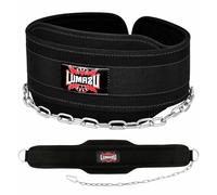 Premium Dipping Belt for Weightlifting, Bodybuilding with Adjustable Strap, Heavy Duty Chain, and Comfortable Support - Boost Your Strength and Build Muscle with Confidence (Black)