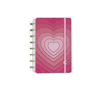 Premium Discbound Notebooks - Plan, Organize, Customize, and Conquer- Discbound Planner with 4 Tab Dividers For Work, School, Journal, or Daily Use - 80 Pages (GOLDEN LOVE, SMALL 5.51 x 7.87 in)