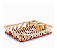 Premium Dish Drainer with Cutlery Holder - Durable & Spacious Drying Rack