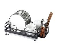 Premium Dish Rack - Multi-Functal Drainer Space-Saving Design Rust-Resistant Easy Draina Black Color - Perfect for Kitchen and Drying Dishes