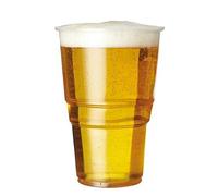 Premium Disposable Flexy-Glass Pint Glasses - 1000 Pack | 1 Pint / 568ml / 20fl.oz | Crack Resistant