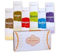 Premium Divine Fragrances Home Fragrance Set - 108 Charcoal-Free Incense Sticks for Meditation Gifts & Yoga Gifts - 6 Unique Scents for Spiritual Upliftment & Inner Harmony- God Blessing