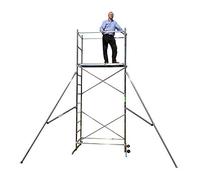 Premium DIY Aluminium Scaffold Tower + Pair Stabilisers (4.73m Working Height)