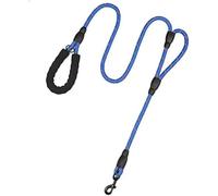 Premium Dog Lead for Small & Medium Dogs | Double Handle & Double Ended Rope Leash | Long & Short Puppy Leashes for Secure Walks (Dark Blue,1.8M*1.0cm)