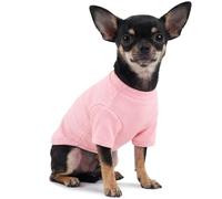 Premium Dog T-Shirt XS, Soft Knit Pet Jumper for Small Breeds Chihuahua Pomeranian Yorkie, Lightweight Daily Walks & Indoor Comfort, Stylish Puppy Tee, Blossom Pink XS