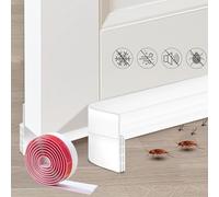 Premium Door Draft Stopper for Bottom of Door. Under Door Noise and Light and Bug Blocker, Under Door Sweep for Exterior & Interior Doors, Door Strip Ideal for Keeping Out Cold, 2" W x 78" L, White