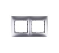 Premium Double Frame Silver Matt/ For Simon 54 DRK2/43