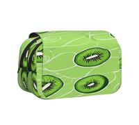 Premium Double Layer Flip Top Pencil Case, Large Capacity 20cm Oxford Fabric School Supply Organizer for Students Teens, pen bag for Travel Sketching, Kiwi Bird Cute, Exam Essential Stationery Box