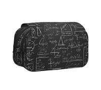 Premium Double Layer Flip Top Pencil Case, Large Capacity 20cm Oxford Fabric School Supply Organizer for Students Teens, pen bag for Travel Sketching, Physics Printing, Exam Essential Stationery Box