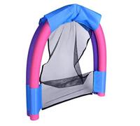 Premium Double Noodle Chair Floating Water Hammock for Adults, Heavy Duty Mesh Seat Swimming Pool Lounger with Foam Tubes for Beach Lake Vacation Accessories 50x43cm