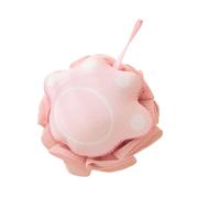 Premium Double Sided Body Exfoliator, Gentle Loofah Sponge Scrubber for Adults, Bathroom Essentials Set Bath Sponge Ball