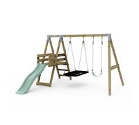 Premium Double Swing with Deck - Flex and Boat Mint Green
