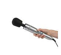 Premium Doxy Die Cast Magic Wand Vibrator for Women ; Silver Magic Wand Massager for Women - Vibrating Female Sex Toy