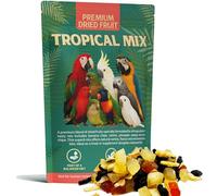 Premium Dried Fruit Cocktail Treat Snack For Birds Parrots In Air Tight Resealable Kraft Pouch Bag 210 Grams