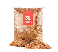 Premium Dried Mealworms for Wild Birds, Protein-Rich Mealworms, Ideal Bird Food for Small Birds, Fresh Convenient Wild Bird Feed (3L Bag)