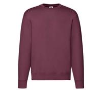 Premium Drop Shoulder Sweatshirt Fruit Of The Loom Burgundy XL