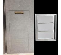 Premium Drywall Access Panel Flush Mounted Revision Door for Tiles Attic Hatch with Locking Mechanism Aluminum Frame Concealed Service Door (500x1000mm)