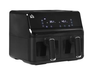 Premium Dual Basket Air Fryer 8L - 8 Presets Cookbook Timer 2500W - Perfect for