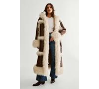 Premium Duffle Hooded Aviator Coat NastyGal Brown 6