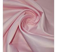 Premium Dull Duchess Bridal Satin Fabric Bridal Dress Prom Material Crepe Back (Pink, 2 Meter)