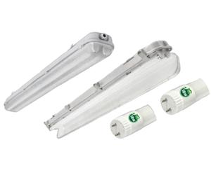 Premium Dust-Proof Waterproof LED Tube Light IP65 4Ft 2x18W Energy Efficient