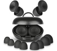 Premium Ear Plugs for Sleeping - 1 Pair with 4 Size Options, Black - Noise Cancelling Earplugs for Peaceful & Uninterrupted Sleep - Soft & Comfortable Silicone Ear Plugs for Concerts by SleepDreamz