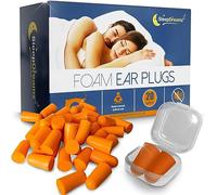 Premium Ear Plugs for Sleeping - 20 Pairs, Orange - Noise-Cancelling Earplugs for Peaceful & Uninterrupted Sleep - Soft & Comfortable Foam Ear Plugs for Work, Concerts & Travel by SleepDreamz