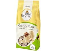 Premium Easter Egg Range (All Size) - Luxury Easter Gift for Kids & Adults (Ferrero Rocher White Chocolate Golden Mini Easter Eggs 90g)