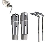 Premium Easy-Out Stripped Screw Extractor Set, Pipe Extractor Tool,Adjustable Remover,12mm 14mm Broken Screw Puller, Professional Plumbing Hardware, Home Maintenance (12mm+14mm)