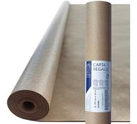 Premium ECO Kraft Wrapping Paper, 70cm wide x 10M, 60gsm, Made in Italy | Textured Craft | Brown paper roll | Biodegradable & Recyclable - Multipurpose Wrapping Paper Roll