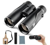 Premium ED HD Binoculars 8x42 for Adults, Waterproof & Fogproof with Magnesium Alloy Body, BAK4 Prism - High Power Binoculars for Bird Watching, Hunting, Travel & Outdoor Sports, Compact