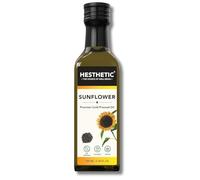 Premium Edible Cold Pressed Sunflower Oil, 100 ML, Rich in Healthy Fats, Ideal for Cooking, Frying and Salad Dressings, 100% Pure and Natural, Food Grade Virgin Oil, Glass Bottle