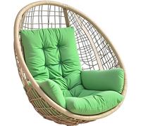 Premium Egg Chair Cushion for Indoor/Outdoor Hanging Baskets Replacement Hammock Swing Pad with Armrests (Fruit Green) - Comfort & Style for Your Relaxation