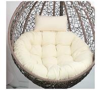 Premium Egg Chair Cushion with Headrest Pillow - Tufted Replacement Pad for Indoor/Outdoor Hanging Basket Seat - Stylish Comfort for Garden & Office (100x100cm)
