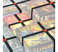 Premium Elastic Box Bands - Board game storage solution to keep your Board Games, Tabletop Games, RPGs & Other Boxes Closed and Protected without Rubbing | Elastic Band Organizer (Set of 5)