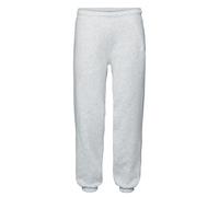 Fruit of the Loom Mens Premium Elasticated Cuff Jogging Bottoms (Heather Grey) - Size Small