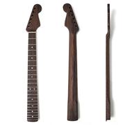 Premium Electric Guitar Neck Strat Wenge Wood Neck, 22 Stainless Steel Frets, 14-Inch Radius 6-String Satin Matte Finish Compatible with Fender Stratocaster Style Guitars