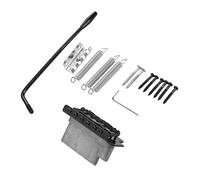 Premium Electric Guitar Tremolo Bridge Kit for ST Guitars, Metal 6-String Vibrato System with Installation Tools, Enhanced Performance Replacement Accessory in Silver