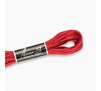 Premium Embroidery Thread Luca-S, 100% Giza Cotton, Oeko TEX Certified Stranded Cotton - 06 / DMC 347 / Anchor 1025