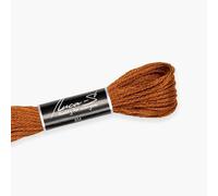 Premium Embroidery Thread Luca-S, 100% Giza Cotton, Oeko TEX Certified Stranded Cotton - 402 / DMC 400 / Anchor 351