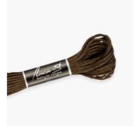 Premium Embroidery Thread Luca-S, 100% Giza Cotton, Oeko TEX Certified Stranded Cotton - 443 / DMC 3031 / Anchor 1088