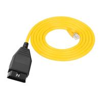 Premium ENET OBD2 Cable Compatible with BMW F Series Coding & Diagnosis - 2M RJ45 Ethernet to OBDII Adapter for ESYS/ISTA/bootmod3, Compatible with 1/3/5/7/X Series (Yellow)