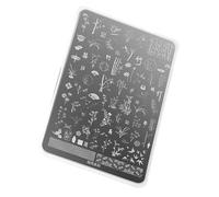 Premium Engraved Nails Art Transfer Plates Corrosions Resistant Metal Nails Stamping Plate Stainless Steel Nail Art Stencil